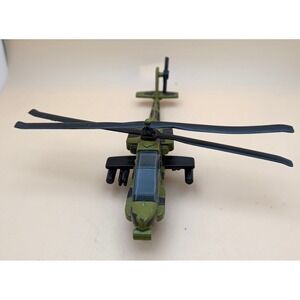 Tootsietoy AH-64A Apache US Army Helicopter Diecast Military Vehicle Green Camo